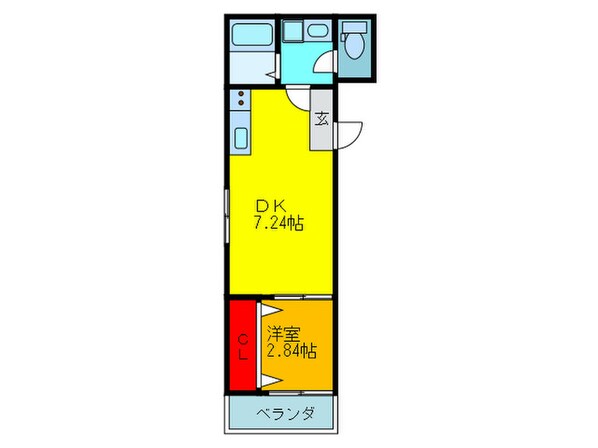 ドゥエリング千林商店街の物件間取画像